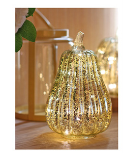<span class=keywords><strong>Zucca</strong></span> Decorativa in Vetro per Halloween con Luce LED Lampada in Vetro a Forma di <span class=keywords><strong>Zucca</strong></span> Natalizia - Product Image 3