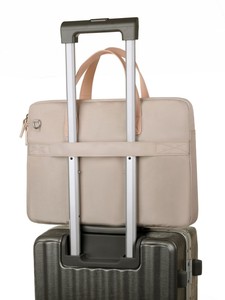 Sac pour ordinateur portable en polyester imperméable, mallette d'affaires légère, antichoc, 15,6 pouces, sac de voyage, mallette en cuir personnalisée - Product Image 5