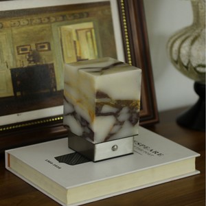Purple Marble Rechargeable Desk Lamp Touch Control <b>LED</b> <b>Battery</b> Powered Portable Decorative Gift Lamp - Product Image 5
