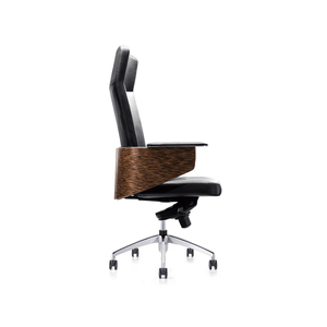 QS-OLC09 Haute dos PU <span class=keywords><strong>chaise</strong></span> <span class=keywords><strong>de</strong></span> <span class=keywords><strong>bureau</strong></span> avec en <span class=keywords><strong>bois</strong></span> courbé cadre accoudoir <span class=keywords><strong>de</strong></span> luxe fauteuil <span class=keywords><strong>de</strong></span> direction pivotant - Product Image 4
