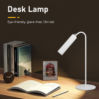 Lampe de bureau LED multifonctionnelle rechargeable 1800 mAh sans fil, protectrice pour les yeux, avec aimant puissant pour bureau d'étude et table de chevet