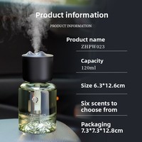 Diffuseur d'arômes de voiture haut de gamme, qualité supérieure, luxe léger, parfum longue durée et purification de l'air, 120 ml, ultrasonique