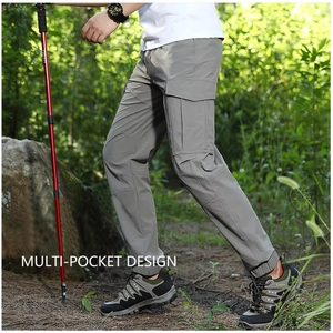 Pantaloni Tattici Estivi da Uomo Leggeri e Traspiranti, Impermeabili, ad Asciugatura Rapida, Stile Cargo, per Pesca e Attività all'Aperto, Disponibili <span class=keywords><strong>in</strong></span> Taglie Grandi - Product Image 5