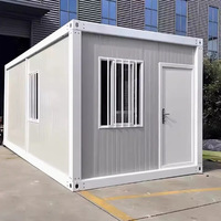 SKYLINE Design construction rapide maison à structure en acier préfabriquée portable petite maison assemblage rapide conteneur plat pour villas avec