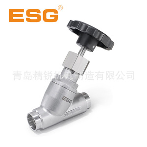 วาล์วปรับมุมแบบแมนนวล ESG  วัสดุสแตนเลส 304 เกลียวใน  PN16 แบบตัด-ปรับได้ - Product Image 3