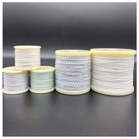 Fil tressé en UHMWPE pour fil de suture non résorbable en blanc avec des rayures bleues