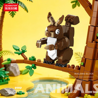 NUEVO Juguete Educativo de Bloques de Construcción para Niños y Niñas - Dinosaurio, Canguro, Elefante, Ciervo, Koala, Juguetes de Animales