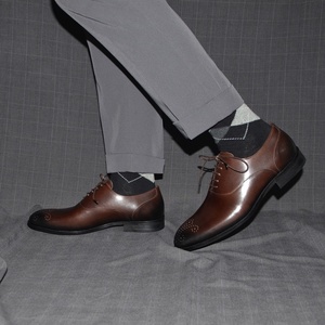 Chaussures pour hommes en cuir de vachette faites à la main, grandes tailles, à enfiler, formelles et décontractées, imperméables et respirantes - Product Image 3