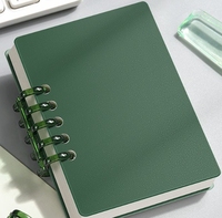 Carnet pliable A7, carnet portable avec poche amovible sur le dos, carnet pour étudiants