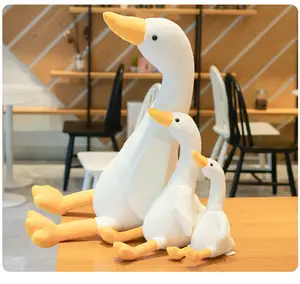 Creative three colors a duck cartoon stuffed duck toys duck plush toy big white goose pillow children gift