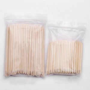 Mini Stick en bois Orange à Double tête pour cuticules, jetables, 100 pièces, élimine la peau morte, pour manucure et Nail art - Product Image 5