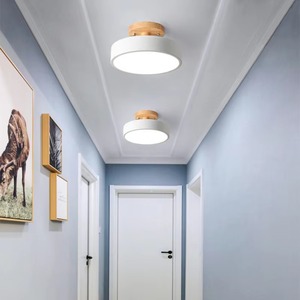 Nuevo estilo guardarropa iluminación pasillo vestidor balcón nórdico minimalista madera pasillo luces de techo - Product Image 4
