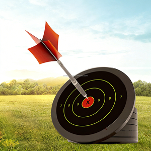 Pegatina de objetivo de tiro reactiva autoadhesiva Dericsson Support Custom de 8/12 pulgadas con efecto salpicadura amarilla, papel de objetivo de tiro 110 - Product Image 4