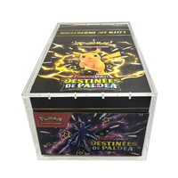 Boîte de présentation en acrylique pour booster de cartes Pokémon Paldean Fates 151, pour booster de cartes Pokémon X10
