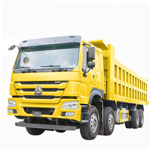 Camión Volquete Usado HOWO de Segunda Mano, 10 Toneladas, 371hp 420hp, con Cámara, Colores Rojo, Blanco, Amarillo, Naranja, Azul, Camión Pesado SINOTRUK, Manual - Product Image 1