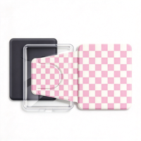 Casing Kindle Paperwhite 12th 7'' Kulit PU Desain Khusus, Casing Belakang Akrilik Transparan, Fitur Auto Sleep/Wake Magnetik untuk E-reader