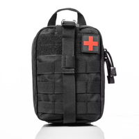 Trousse de premiers soins unisexe portable sac de taille en polyester personnalisable fermeture à glissière étanche pour les traitements médicaux d'urgence pour tactique