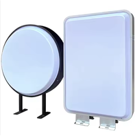 Boîte à lumière LED moderne Boîte à lumière de publicité intérieure rectangulaire avec éclairage LED extérieur éclairé personnalisable