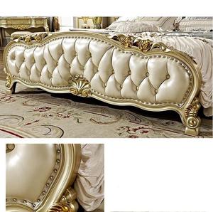 Ensemble de chambre à coucher <span class=keywords><strong>royal</strong></span> au design moderne de luxe, en acajou sculpté à la main avec rangement, lit king-size rembourré, 2 tables de chevet, pour maison, hôtel, <span class=keywords><strong>appartement</strong></span> - Product Image 5