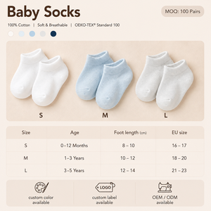 Newborn Baby <b>Socks</b> Gift <b>Box</b> Set Breathable Cotton Cute Animal Design Custom Logo Minimalist Style - Product Image 6