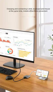 Estación <span class=keywords><strong>de</strong></span> acoplamiento 3 en 1 para tipo C USB 3,0 PD 100W cargador 4K HD <span class=keywords><strong>Convertidor</strong></span> para juegos N-Switch 3 puertos HDTV OTG HUB adaptador - Product Image 5