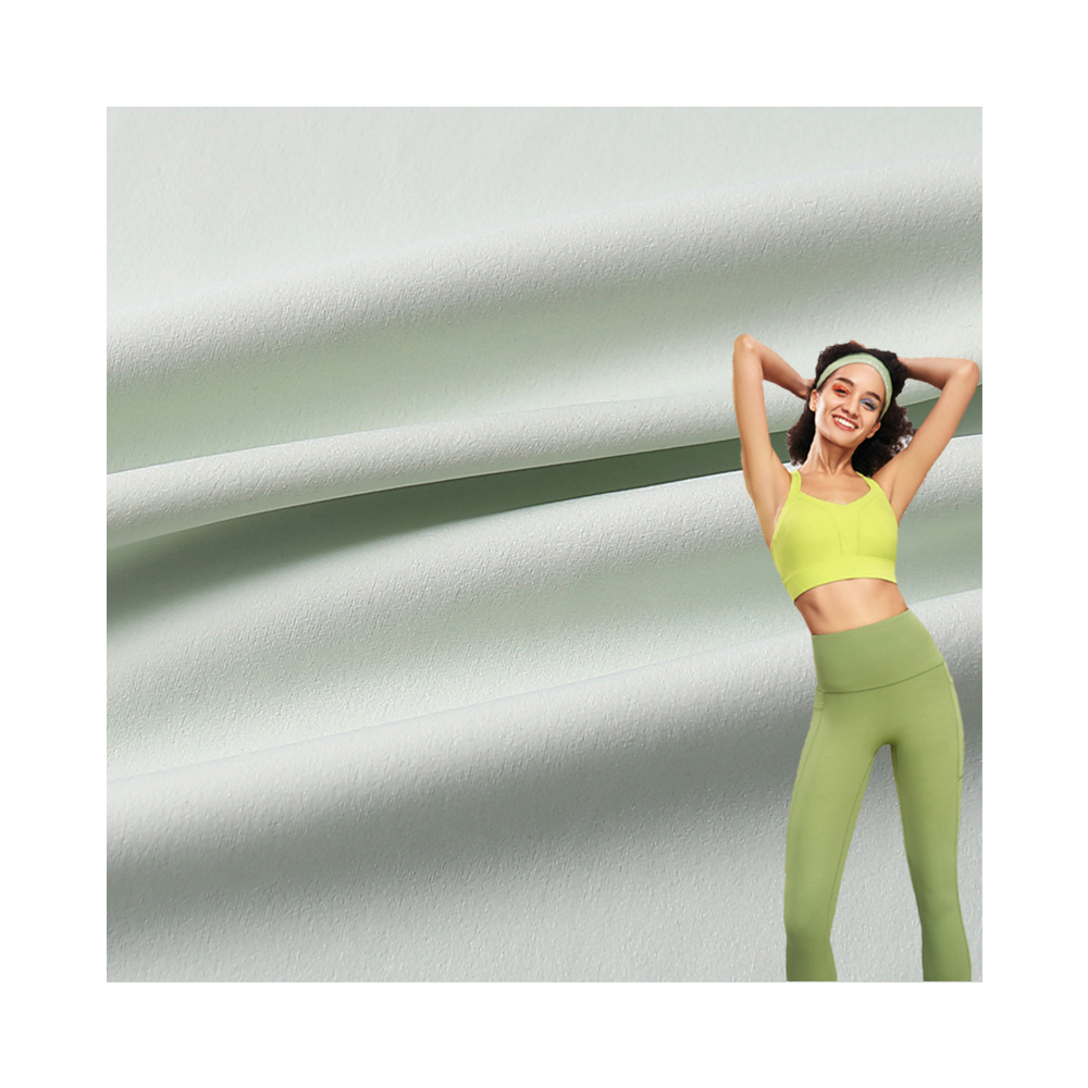 Hot Selling Yoga Clothing Fabric High Elasticity Nylon Double Sided Needle Woven Close Fitting Fabric Suitable for Women