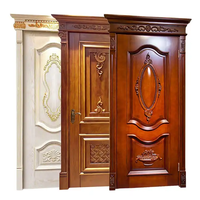 Portes en bois de luxe de marque royale chinoise de premier plan pour hôtels, design moderne pour intérieur