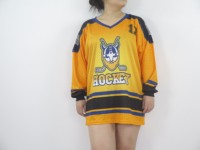 Chemises de hockey sur glace Maillot de hockey personnalisé Sublimation dorée Unisexe OEM Technics personnalisé Logo Style Maillot d'équipe