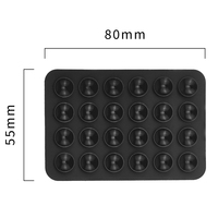 Support de téléphone à ventouse en silicone antidérapant, adhésif pour bureau, mur, miroir et appareils mobiles