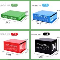 ZJFIT Set di Plyo Box in EVA/PVC Morbido, Impilabile e Resistente, 7.5cm/15cm/30cm/45cm/60cm, Colore e Logo Personalizzabili, per Allenamento di Forza