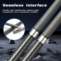 Queue de billard en fibre de carbone haute performance et polyvalente, 12,5 mm, Uni-lock, 58,5 pouces, convient à tous les styles de jeu, entraînement en club de billard