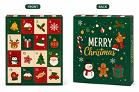 Weihnachts-Geschenkbox Luxuriöse Feiertagsverpackung mit Deckel Überraschungsbox für Süßigkeiten Schokolade Geschenkkarte