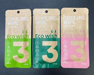 Toallitas Húmedas Refrescantes Eco Wish, Paquete de 3, Toallitas Húmedas No Tejidas para Adultos con Efecto Refrescante de Larga Duración (3 Horas) - Product Image 1