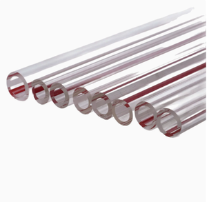 Tubo in Vetro Borosilicato Trasparente con Linea Rossa, Resistente al Calore, per Indicazione Livello Acqua - Product Image 6