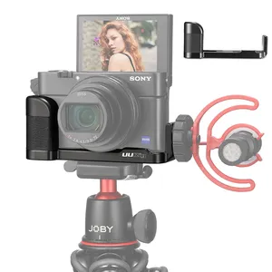 UURig ยี่ห้อ R017 ไมโครโฟน L ประเภท Handle Grip สำหรับ Sony RX100 VII/M1-M7 อลูมิเนียมแผ่นยึด L to ไมโครโฟน LED Video Light