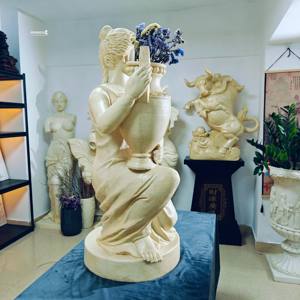 Estatua de <span class=keywords><strong>Hades</strong></span> de Arenisca Artificial para Parque Temático Mitológico, <span class=keywords><strong>Escultura</strong></span> de Jardín de Piedra Compuesta, <span class=keywords><strong>Escultura</strong></span> Cuadrada de Piedra Sintética - Product Image 4