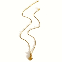 Collares de Moda con Colgante de Acero Inoxidable con Diseño de Animales Marinos, Conchas, Tortugas y Perlas, Estilo Veraniego para Mujer