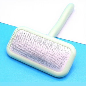 Pet Slicker Brush <b>Dogs</b> Cats Eco-Friendly PP Stainless Steel Pins Soft Massage Grooming Tool Self-Cleaning One-Key Hair - Product Image 1