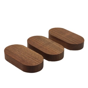 Base de Exhibición de Madera de Nogal Negro, Soporte Rectangular para Adornos de Escritorio, Base de Madera Perforable para Decoración del Hogar DS6135 - Product Image 4