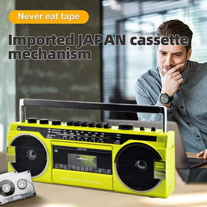 Grabadora de Casete Vintage Personalizada, Reproductor de Música Portátil Estéreo con Puerto USB, Ranura para Tarjeta TF, Receptor BT, para Fiestas en Casa, Regalo - Product Image 5