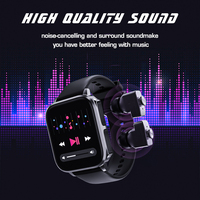 Reloj Inteligente T22 2 en 1 con Auriculares Bluetooth, Resistente al Agua IP67, Relojes Inteligentes Deportivos y de Negocios con Auriculares