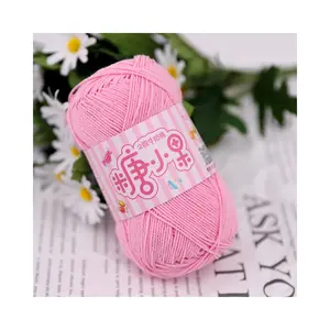 Factory Hot Sale 40g Cotton Acrylic Blended Yarn High Strength Ring Spun Crochet Yarn