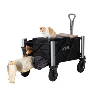 Chariot électrique avec batterie 24000mAh, charge USB-C 100W, moteur 500W, autonomie 12km, télécommande, chariot d'extérieur - Product Image 2