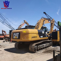 CAT utilisé 320D à vendre en grande machine d'excavatrice lourde de chenille de condition de travail