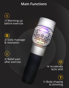 <span class=keywords><strong>Pistolet</strong></span> de <span class=keywords><strong>massage</strong></span> portable rechargeable avec moteur sans balai, écran LCD, 30 niveaux de vitesse, contrôle filaire pour le <span class=keywords><strong>massage</strong></span> des tissus profonds - Product Image 4