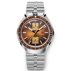 Stock free ship classic <span class=keywords><strong>Vintage</strong></span> retro Bullhead st19 cronografo meccanico luminoso orologio da collo a cigno in acciaio inossidabile da uomo in vendita - Product Image 1