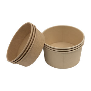 ภาชนะใส่ซุปกระดาษแบบใช้แล้วทิ้ง เป็นมิตรกับสิ่งแวดล้อม ย่อยสลายได้ ป้องกันการรั่วซึม พร้อมฝาปิด สำหรับอาหารร้อนและเย็น - Product Image 6