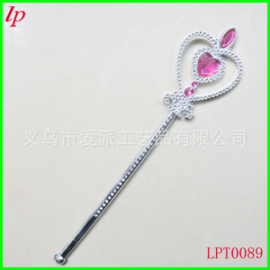 Baguette magique en forme de cœur LPT0094 en résine plastique, jouet princesse pour enfants - Product Image 3