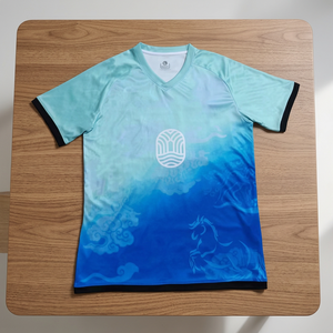 ชุดเสื้อฟุตบอลผู้ใหญ่คุณภาพพรีเมียม พิมพ์ลายดิจิตอลแบบซับลิเมชั่นตามสั่ง แห้งเร็ว ระบายอากาศได้ดี ยืดได้สี่ทิศทาง คอวี - Product Image 3