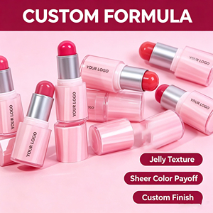 Produits très demandés en stock – Stick <span class=keywords><strong>blush</strong></span> crémeux végétalien minéral waterproof de haute qualité pour teint clair, maquillage visage, marque privée - Product Image 4